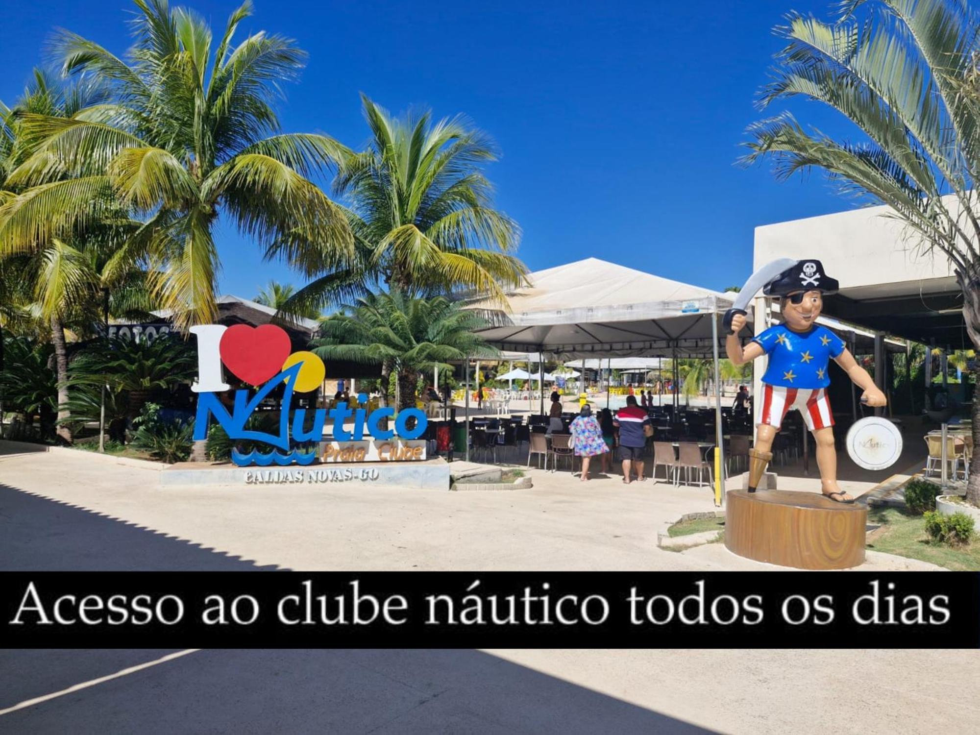 Nautico Flat Com Acesso Ao Clube Nautico Praia- Caldas Novas Buitenkant foto