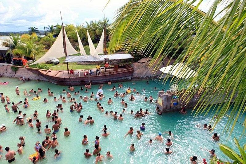 Nautico Flat Com Acesso Ao Clube Nautico Praia- Caldas Novas Buitenkant foto