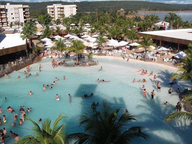 Nautico Flat Com Acesso Ao Clube Nautico Praia- Caldas Novas Buitenkant foto
